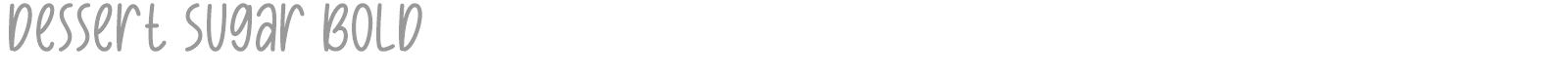 Dessert Sugar font preview